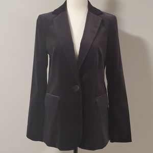 Frame Le Velvet Blazer Midnight Navy Size 4 BNWOT
